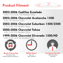 Load image into Gallery viewer, Chevrolet Silverado 1999-2006 / Avalanche 2002-2006 / Suburban 1500 2500 2000-2006 / Tahoe 2000-2006 / Cadillac Escalade 2002-2006 / GMC Sierra 1999-2006 / Yukon 2000-2006 / Yukon XL 2000-2006 4.8L 5.3L 6.0L V8 Cold Air Intake Polished + Heat Shield
