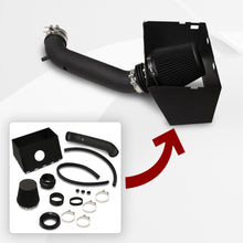 Load image into Gallery viewer, Dodge Ram 1500 2500 3500 4.7L 5.7L V8 2002-2008 Cold Air Intake Black + Heat Shield
