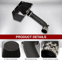 Load image into Gallery viewer, Dodge Ram 1500 2500 3500 4.7L 5.7L V8 2002-2008 Cold Air Intake Black + Heat Shield
