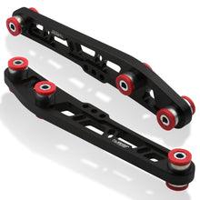 Load image into Gallery viewer, JDM Sport Acura Integra 1994-2001 / Honda Civic 1988-1995 / CRX 1988-1991 / Del Sol 1993-1997 Rear Lower Control Arms Black with Red Bushings
