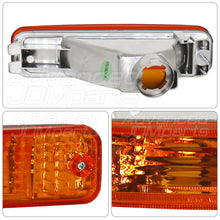 Load image into Gallery viewer, Honda Civic 88-89 3 Door Bumper Light Chrome Housing Amber Lens
