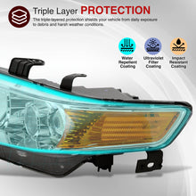 Load image into Gallery viewer, Acura TSX 2004-2008 Factory Style Headlights Chrome Housing Clear Len Amber Reflector
