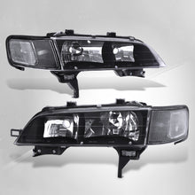 Load image into Gallery viewer, Honda Accord 1994-1997 Factory Style Headlights + Corners Black Housing Clear Len Clear Reflector
