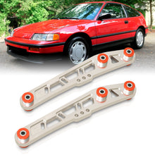 Load image into Gallery viewer, JDM Sport Acura Integra 1994-2001 / Honda Civic 1988-1995 / CRX 1988-1991 / Del Sol 1993-1997 Rear Lower Control Arms Polished with Red Bushings
