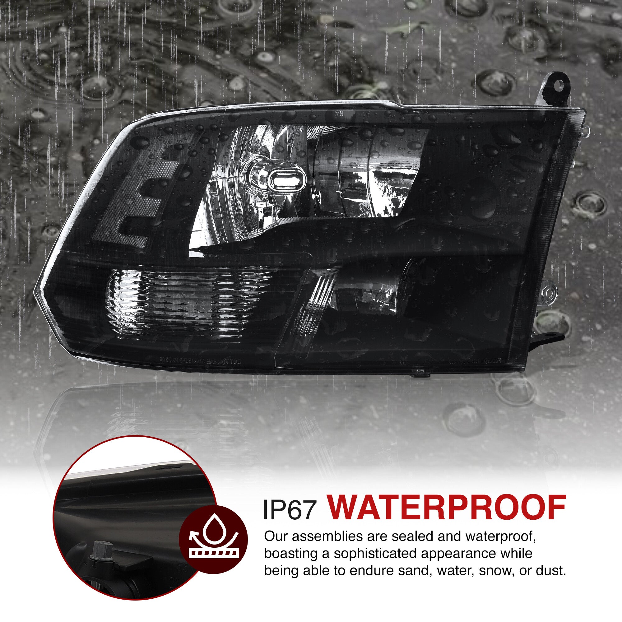 For Dodge Ram 1500 2500 3500 4500 5500 Left Driver Side Headlight For Dodge Ram 1500 2500 3500 4500 5500 Left Driver Side Headlight