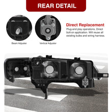 Load image into Gallery viewer, Honda Accord 1994-1997 Factory Style Headlights + Corners Chrome Housing Clear Len Clear Reflector
