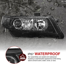 Load image into Gallery viewer, Acura TSX 2004-2008 Factory Style Headlights Black Housing Clear Len Clear Reflector
