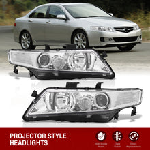 Load image into Gallery viewer, Acura TSX 2004-2008 Factory Style Headlights Chrome Housing Clear Len Clear Reflector
