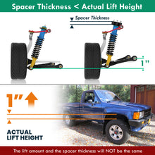 Load image into Gallery viewer, Toyota T100 1986-1995 / Pick Up 1986-1995 IFS 4WD 1&quot; Front Leveling Lift Kit Black
