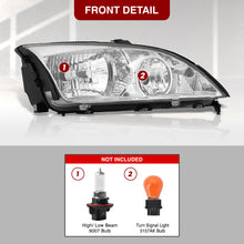 Load image into Gallery viewer, Ford Focus 2005-2007 Factory Style Headlights Chrome Housing Clear Len Clear Reflector
