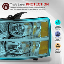 Load image into Gallery viewer, Chevrolet Silverado 2007-2013 Factory Style Headlights Chrome Housing Clear Len Amber Reflector
