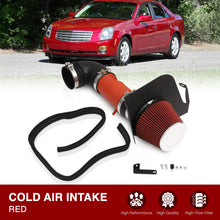 Load image into Gallery viewer, Cadillac CTS-V 5.7L V8 2004-2005 / CTS-V 6.0L V8 2006-2007 Cold Air Intake Red + Heat Shield
