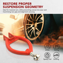 Load image into Gallery viewer, Nissan 240SX S13 1989-1994 / 300ZX Z32 1990-1996 Rear Upper Adjustable Camber Kit Control Arms Red
