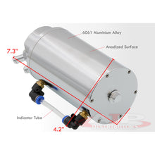 Load image into Gallery viewer, Universal 350ML Cylinder Oil Catch Can Tank Reservoir Kit 7.3&quot;x4.2&quot;x4.2&quot; Chrome
