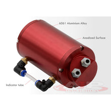 Load image into Gallery viewer, Universal 350ML Cylinder Engine Oil Catch Can Tank Reservoir 7.3&quot;x4.2&quot;x4.2&quot; Red
