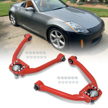 Load image into Gallery viewer, Nissan 350Z 2003-2009 / Infiniti G35 2003-2007 Front Upper Control Arms Camber Kit Red
