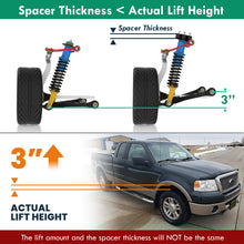 Load image into Gallery viewer, Ford F150 2004-2020 3&quot; Front and 2&quot; Rear Leveling Lift Kit Black
