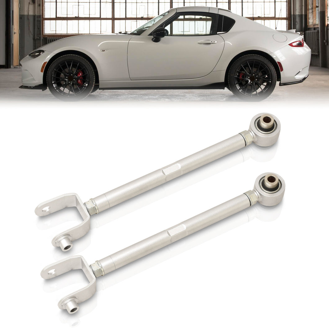 Mazda Miata MX-5 2016-2024 Rear Lower Adjustable Traction Control Arms Silver