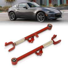 Load image into Gallery viewer, Mazda Miata MX-5 2016-2024 Rear Lower Adjustable Toe Control Arms Red
