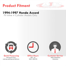 Load image into Gallery viewer, Honda Accord 2.2L I4 1994-1997 Stainless Steel Resonated Test Pipe Black
