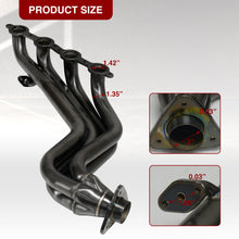 Load image into Gallery viewer, Chevrolet Silverado 1500 1999-2006 / Avalanche 1500 2002-2005 / Suburban 1500 2000-2004 / Tahoe 2000-2004 / GMC Sierra 1999-2006 / Yukon 2001-2004 / Yukon XL 2001-2004 Stainless Steel Long Tube Exhaust Header Black + Resonated Y-Pipe
