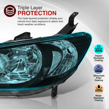 Load image into Gallery viewer, Honda Civic 2004-2005 Factory Style Headlights Black Housing Clear Len Clear Reflector
