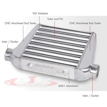 Load image into Gallery viewer, Universal Aluminum Intercooler (Tube &amp; Fin | Overall: 18.5&quot; x 11.75&quot; x 2.5&quot; | Core: 11.0&quot; x 11.75&quot; x 2.5&quot; | Inlet/Outlet: 2.5&quot;)
