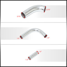 Load image into Gallery viewer, Mazda RX7 FD3S 1992-1997 Bolt-On Aluminum Polished Piping Kit + Blue Couplers
