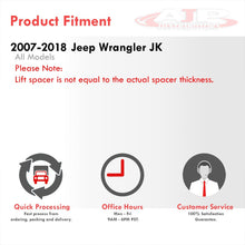 Load image into Gallery viewer, Jeep Wrangler JK 2007-2018 2.5&quot; Front 2.5&quot; Rear Leveling Lift Kit with Shock Extenders
