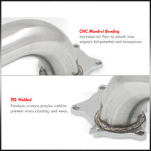 Load image into Gallery viewer, Universal 10" 90 Degree 2.5" T3/T4 Turbo Downpipe
