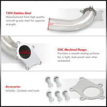 Load image into Gallery viewer, Universal 10" 90 Degree 2.5" T3/T4 Turbo Downpipe
