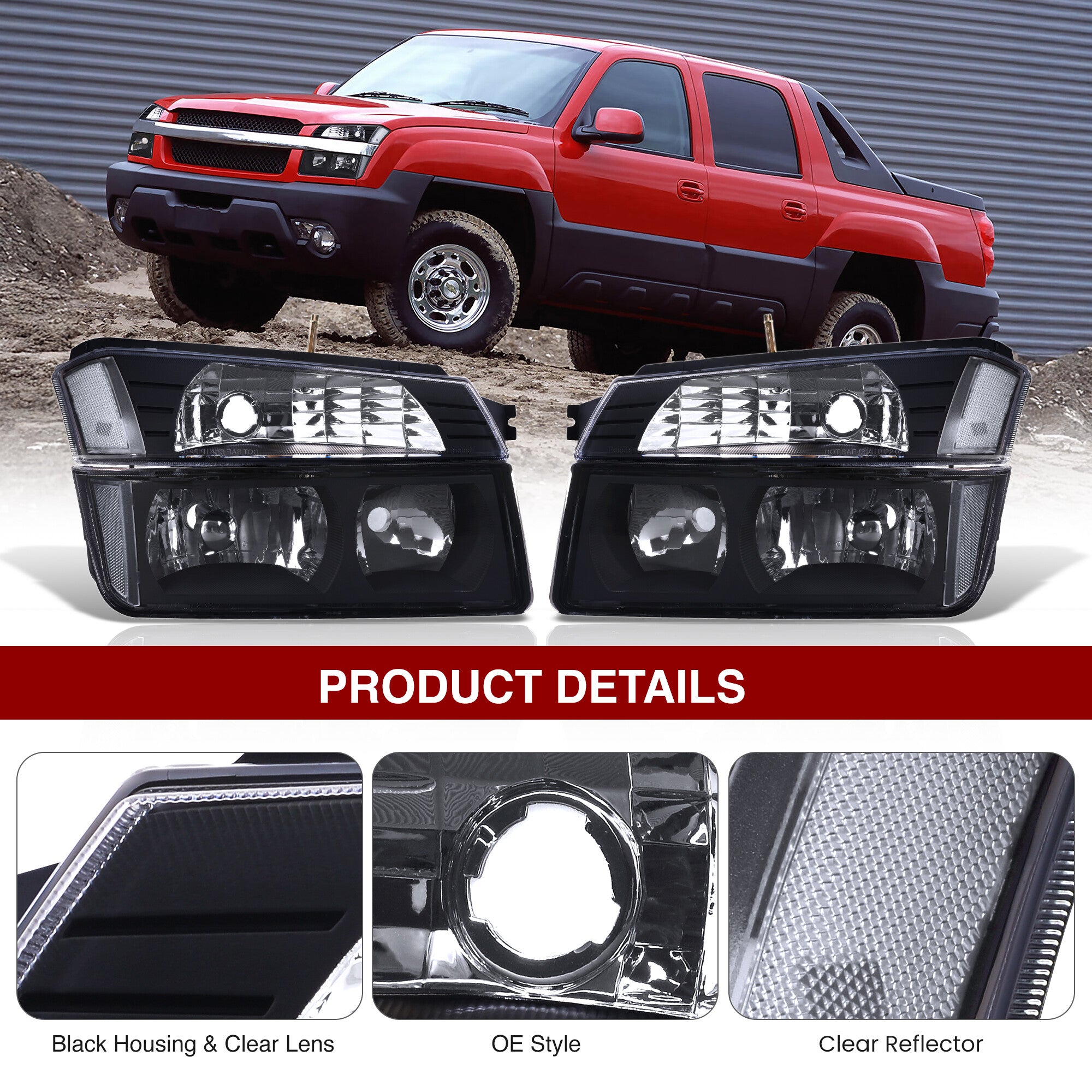 Chevrolet Avalanche (Plastic Body Cladding Models Only) 2002-2006
