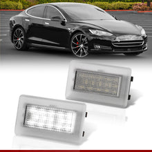 Load image into Gallery viewer, Tesla Model S 2012-2021 / 3 2017-2023 / X 2016-2021 / Y 2020-2023 2-Piece Left &amp; Right Interior White SMD LED Door Courtesy Lights Clear Len
