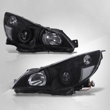Load image into Gallery viewer, Subaru Legacy / Outback 2010-2014 Factory Style Headlights Black Housing Clear Len Clear Reflector
