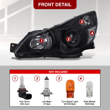 Load image into Gallery viewer, Subaru Legacy / Outback 2010-2014 Factory Style Headlights Black Housing Clear Len Clear Reflector
