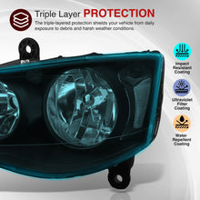 Load image into Gallery viewer, Chrysler Town &amp; Country 2008-2016 / Dodge Grand Caravan 2011-2019 Factory Style Headlights Black Housing Clear Len Clear Reflector (Halogen Models Only)
