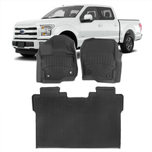 Load image into Gallery viewer, Ford F150 SuperCrew 2015-2023 All Weather Guard 3D Floor Mat Liner (Models With Bucket Seating &amp; Carpet Flooring)
