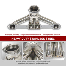 Load image into Gallery viewer, Chrysler Dodge Plymouth Mopar 383-440 Big Block BB V8 1959-1978 Stainless Steel Shorty Exhaust Header
