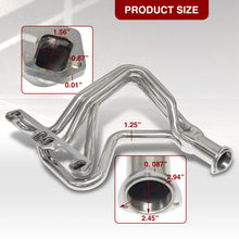 Load image into Gallery viewer, Chrysler Dodge Plymouth Mopar 318 340 360 Small Block SB 5.2L 5.9L 1972-1991 Stainless Steel Long Tube Exhaust Header
