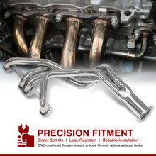 Load image into Gallery viewer, Chrysler Dodge Plymouth Mopar 318 340 360 Small Block SB 5.2L 5.9L 1972-1991 Stainless Steel Long Tube Exhaust Header
