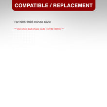 Load image into Gallery viewer, Honda Civic 1996-1998 Factory Style Headlights Chrome Housing Clear Len Clear Reflector
