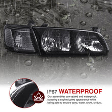 Load image into Gallery viewer, Toyota Camry 2000-2001 Factory Style Headlights + Corners Black Housing Clear Len Clear Reflector
