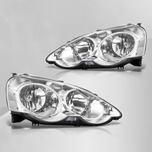 Load image into Gallery viewer, Acura RSX 2002-2004 Factory Style Headlights Chrome Housing Clear Len Clear Reflector
