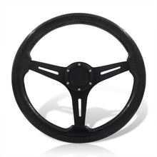 Load image into Gallery viewer, Universal 350mm Wood Grain Style Aluminum Steering Wheel Black Center Metallic Black Wood
