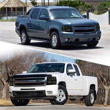 Load image into Gallery viewer, Chevrolet Silverado 2007-2013 Factory Style Headlights Chrome Housing Smoke Len Clear Reflector
