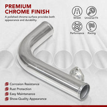 Load image into Gallery viewer, 2.5 inch 90 Degree pipe with Type-S / Type-RS Flange Chrome
