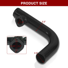 Load image into Gallery viewer, 2.5 inch 90 Degree pipe with Type-S / Type-RS Flange Black
