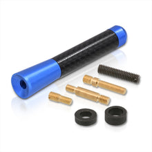 Load image into Gallery viewer, Universal 3" Car Antenna Carbon Fiber / Blue
