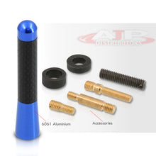 Load image into Gallery viewer, Universal 3" Car Antenna Carbon Fiber / Blue
