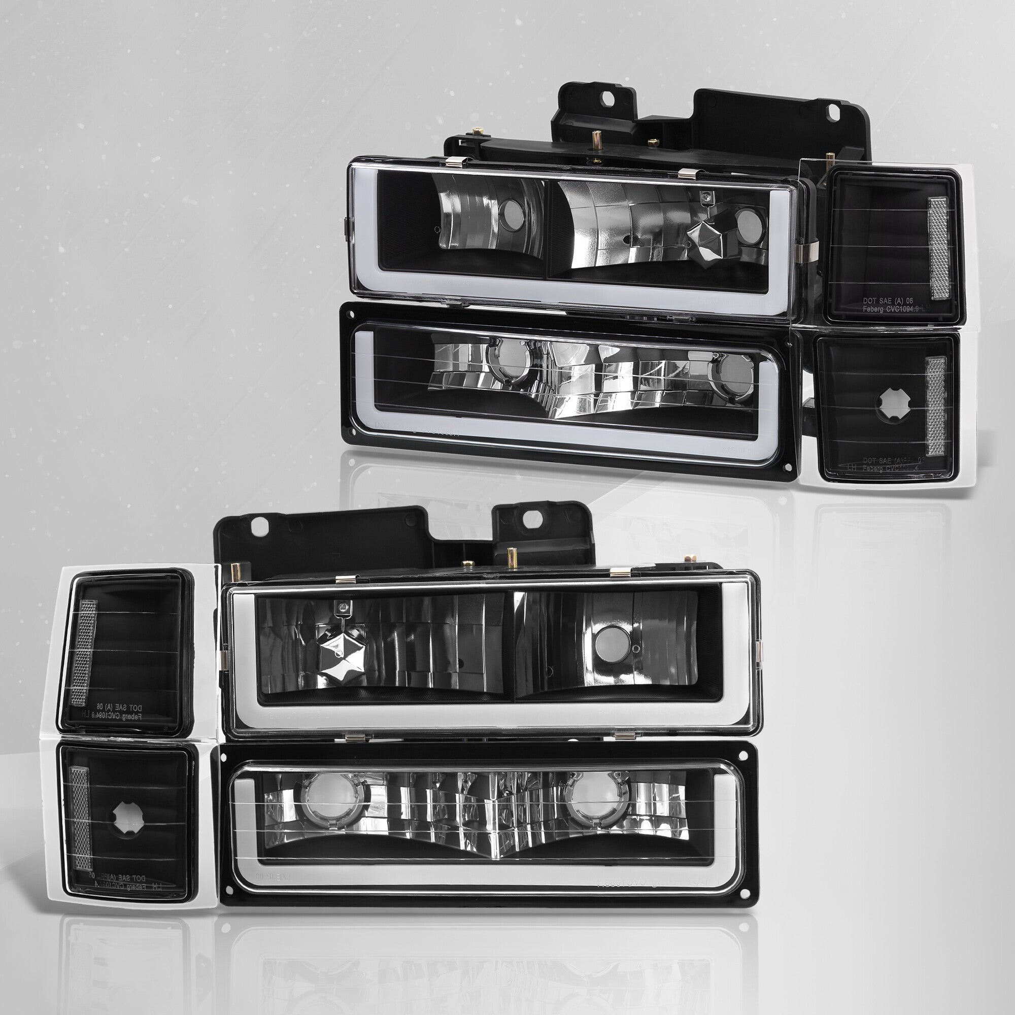 Chevrolet C/K 1500 2500 3500 1994-1998 LED DRL Bar Factory Style